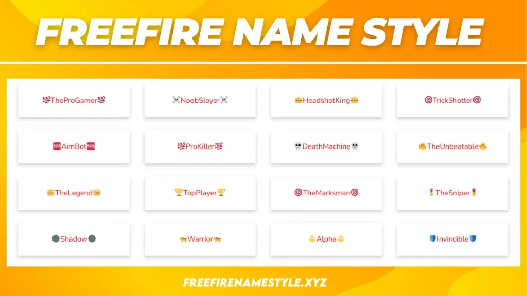 freefire name style 2023